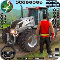 Tractor Farming Games Sim 3D پوسٹر