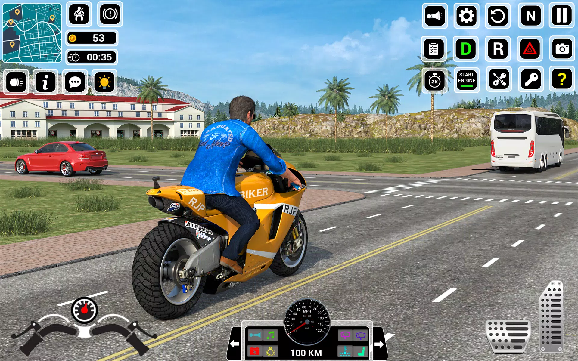 Mega Jogo de Motos Com Gráficos Incríveis Para Android – Moto Traffic Bike  Race Game 3d 