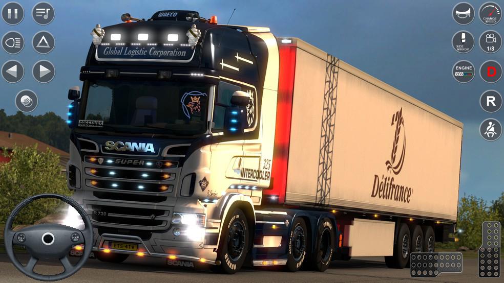 Description Of Euro Truck Driving Simulator 3d Free Game Apk