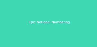 EPIC-Notional Numbering