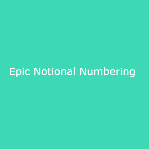 EPIC-Notional Numbering