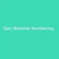 EPIC-Notional Numbering