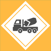 Construction concrete calculat icon