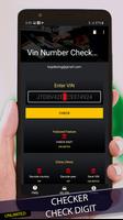 VIN Number Check - APU poster