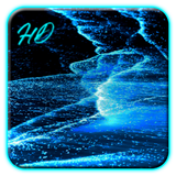 Blue Night Ocean APUS Live Wal icône