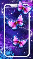 Purple Butterfly Live Wallpape capture d'écran 1