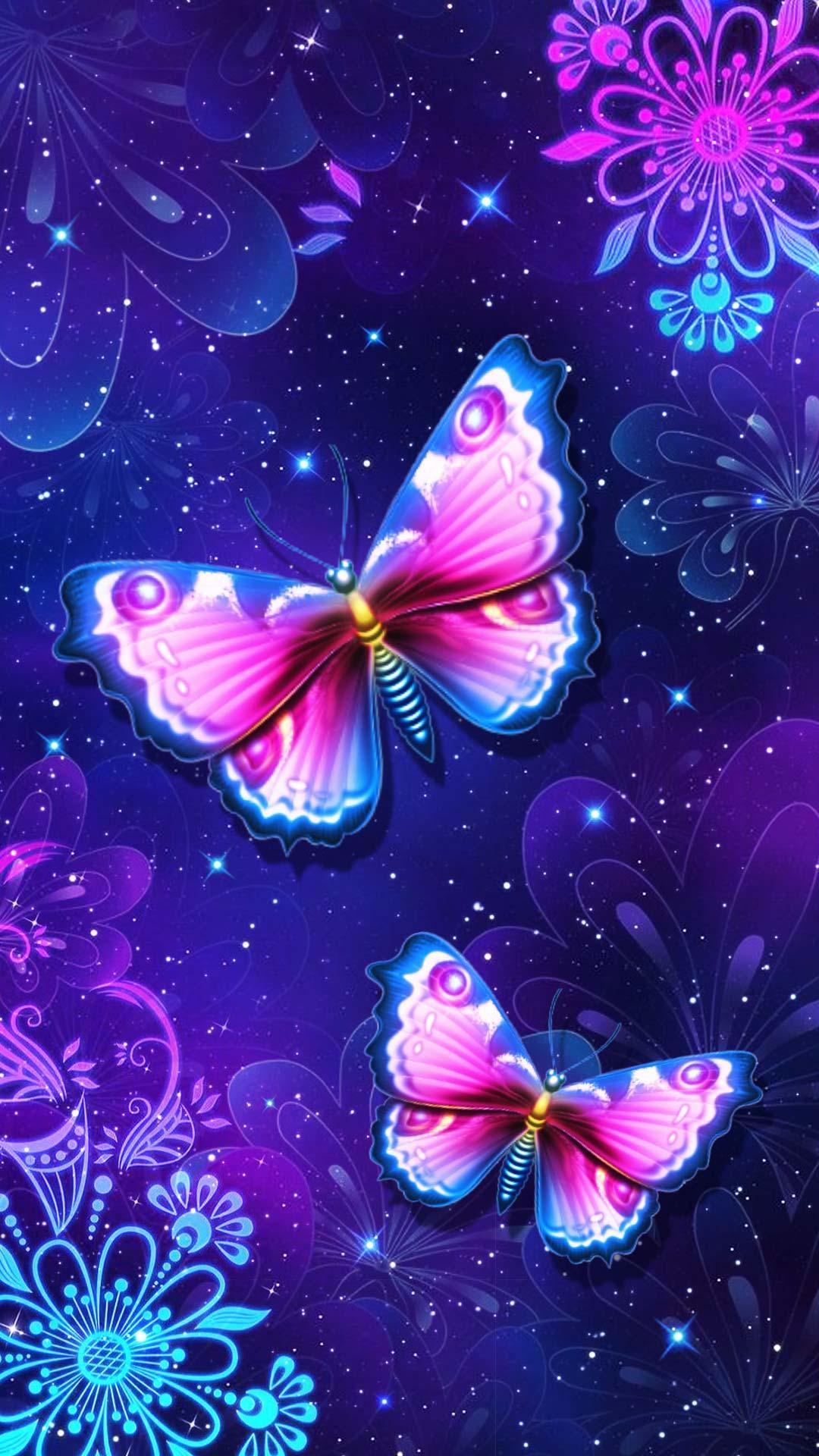 Purple Butterfly Live Wallpaper for Android - APK Download