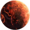 3D Flame doom planet live wall