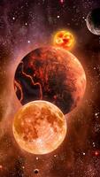 3D Flame doom planet live wall Screenshot 3