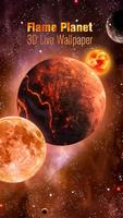 3D Flame doom planet live wall Screenshot 1