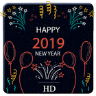 2019 New Year APUS Live Wallpaper आइकन