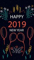 2019 New Year APUS Live Wallpaper স্ক্রিনশট 3