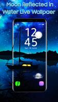Moon Reflected in Water APUS Live Wallpaper Poster