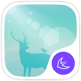 Deer in the forest theme icône