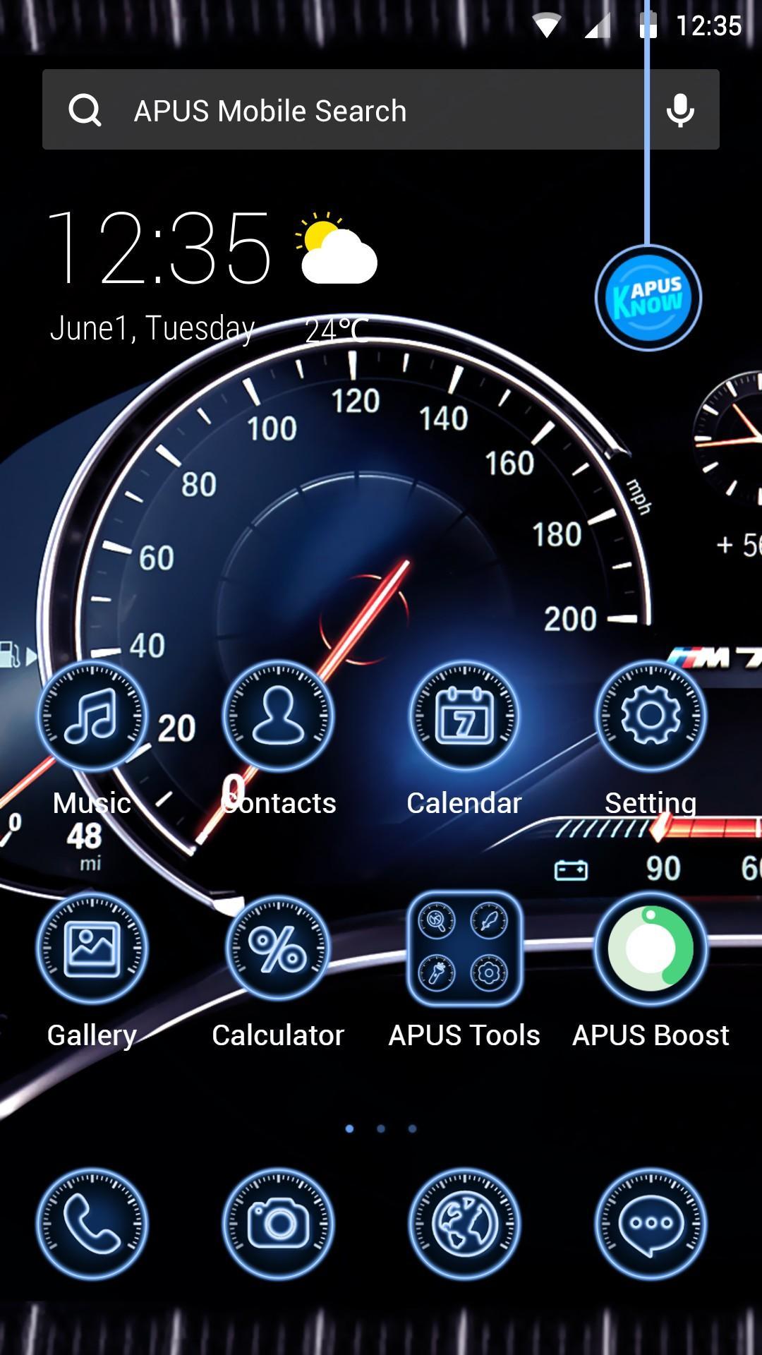 Car Dashboard APUS Launcher theme for Android - APK Download