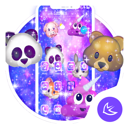 Animal Emoji APUS Launcher theme