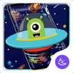 Cute Cartoon Alien APUS Launcher theme