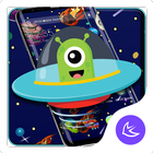Cute Cartoon Alien APUS Launcher theme icône