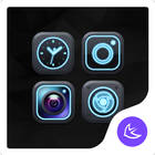 Blue Neon APUS Launcher theme आइकन