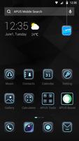 Blue Neon APUS Launcher theme पोस्टर