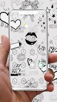 Black & White Graffiti APUS La poster