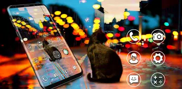 Black Cat APUS Launcher theme