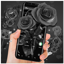 Black Rose APUS Launcher Theme APK