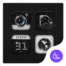 Bling Black & White APUS Launc APK