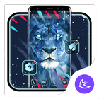 Brave Blue Lion APUS Launcher  icono