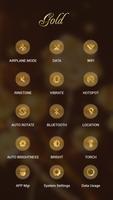 Gold APUS Launcher theme ảnh chụp màn hình 2