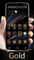 Black Gold APUS Launcher Theme poster