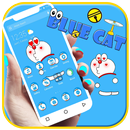 Kawaii Blue Cat  APUS Launcher Theme APK