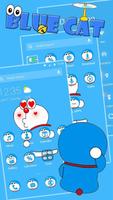 Kawaii Blue Cat  APUS Launcher Theme скриншот 2