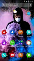 Man in smoke APUS Launcher theme โปสเตอร์