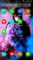 Man in smoke APUS Launcher theme ภาพหน้าจอ 1