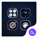Metal Indigo APUS Launcher the APK