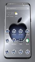 Metallic Apple Theme الملصق