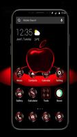 Red Neon Apple Dark APUS Launc-poster