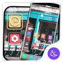 Street Old Cafe APUS Launcher theme APK
