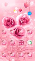 Pink Rose APUS Launcher theme poster