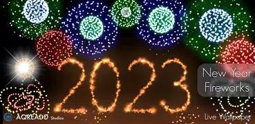 New Year 2023 Fireworks 4D