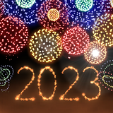 New Year 2023 Fireworks 4D آئیکن