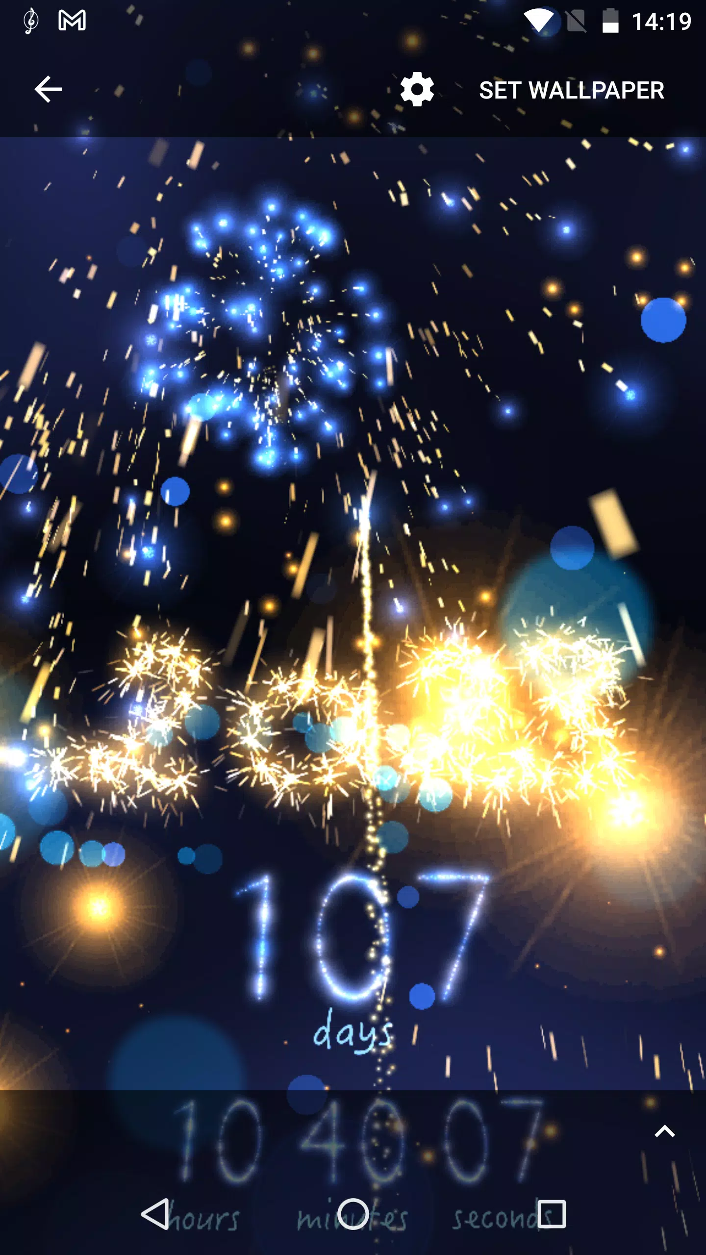 New Year Countdown app for android