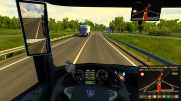 Euro Truck Driving Sim Game постер