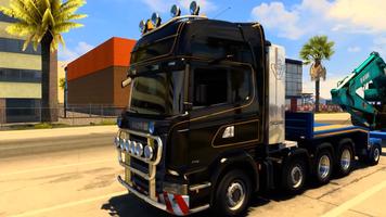 Euro Truck Driving Sim Game Ekran Görüntüsü 1