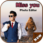 Miss You Cut Paste photo Frame icon