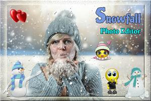 3 Schermata SnowFall Cut Paste Photo frame