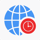 Time Zone Clock أيقونة