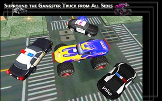 City Gangster Monster Truck Police Chase Crash’19 imagem de tela 2