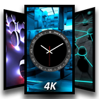 analog zegar widżet 3D relacja na żywo tapety ikona